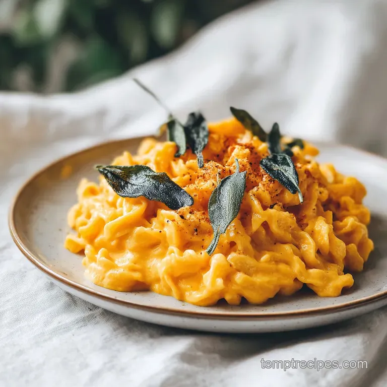 Velvet orange pasta swirled on a white plate, topped with shaved parmesan and a pinch of cracked black pepper.