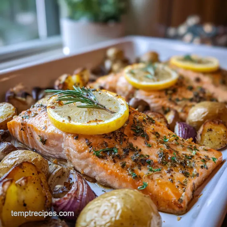 Sheet Pan Lemon Garlic Salmon