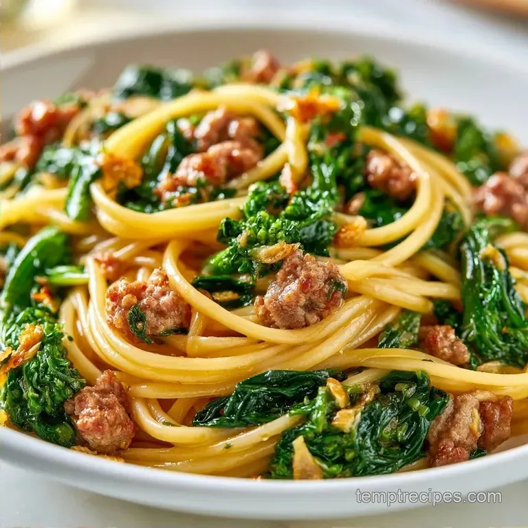 Spicy Broccoli Rabe Pasta: Zesty and Hearty
