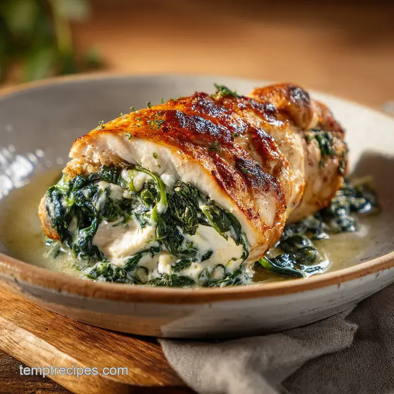 Spinach Stuffed Chicken Breast: Juicy and Savory