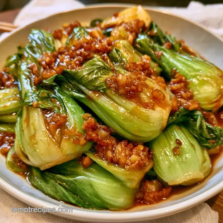 Steamed Bok Choy with Garlic