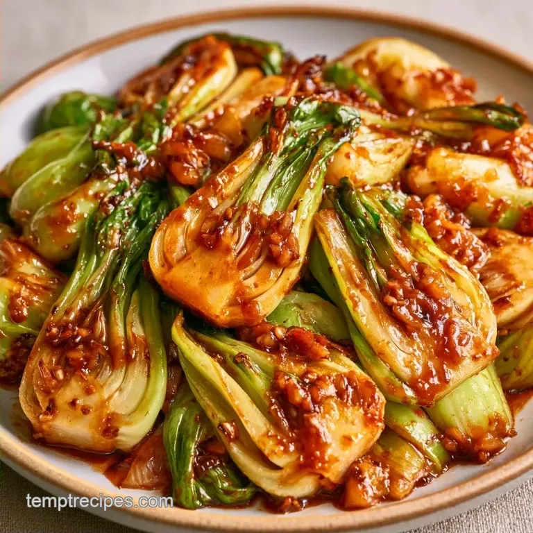 Stirfry Bok Choy with Garlic and Ginger