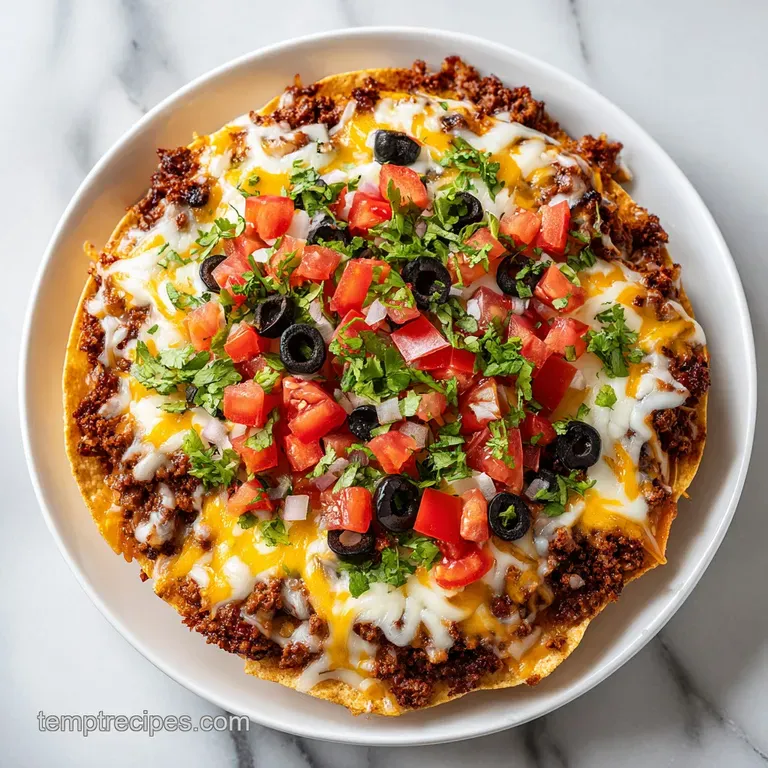 A festive mound of cheesy dip, shaped into a wreath and adorned with fresh cilantro and crunchy tortilla chips.